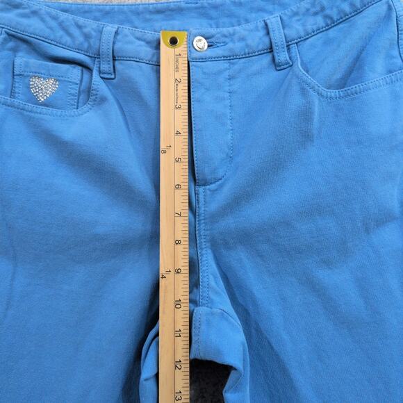 Dream Jeannes by Quacker Factory Jeans Women's Size 8 Blue Jeweled Rhinestone - Picture 5 of 10